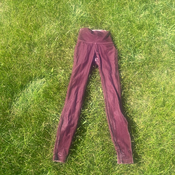 lululemon athletica Pants - Lululemon wunder lounge High rise tights size 0